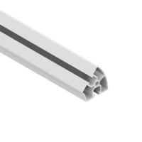 10-4545R45-0-24IN MODULAR SOLUTIONS EXTRUDED PROFILE<br>45MM X 45MM 45DEG ROUND, CUT TO THE LENGTH OF 24 INCH